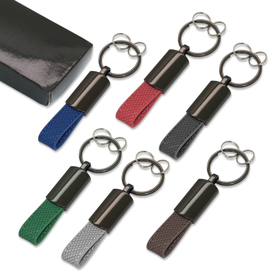 Boite Porte-Cle Simili Carbon