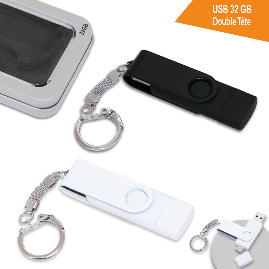 Usb 32 GB Double Tête Type-C