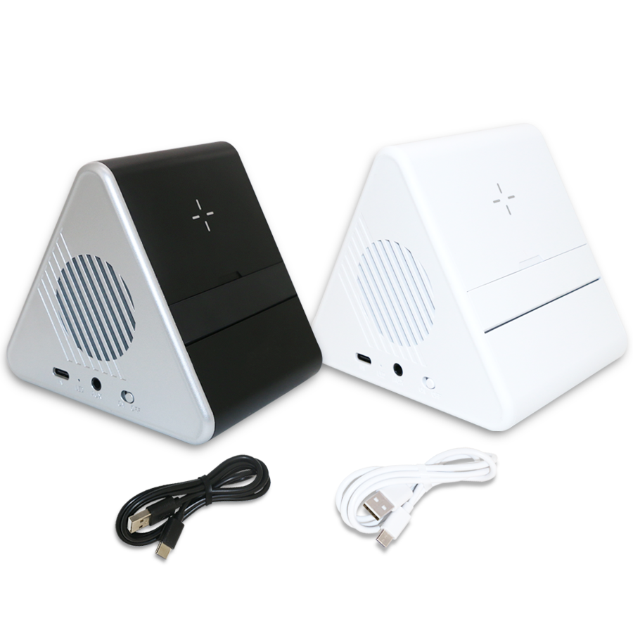 Speaker Chargeur Sans Fil Pyramidale