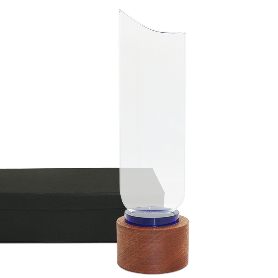 Trophee Liberta a Socle Rond en Bois