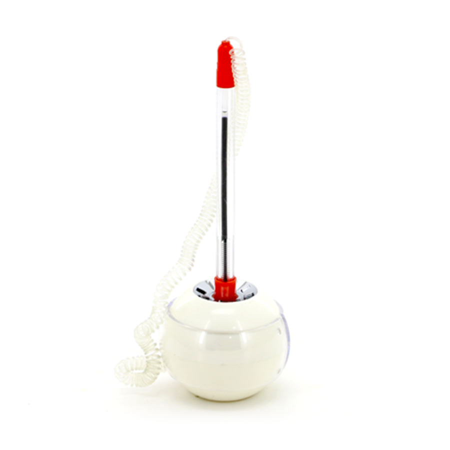 Stylo avec Socle en Blanc et Rouge