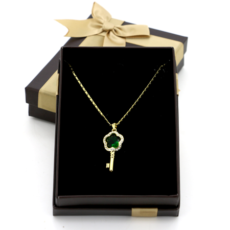 Coffret Chaîne pendentif Clés Swarovski