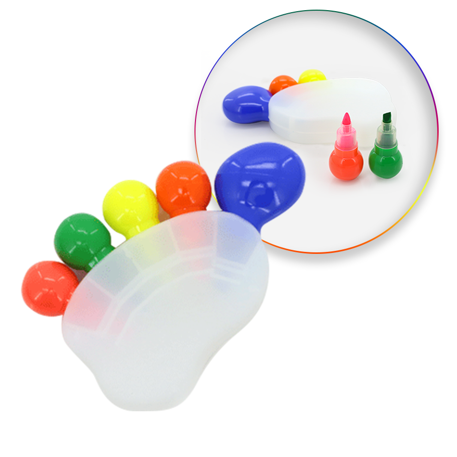 Surligneur forme Pied Publicitaire