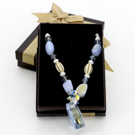 Coffret Cadeau Collier Cristaux C Swarovski